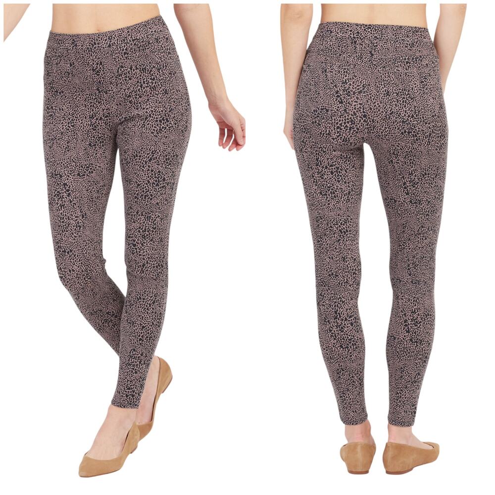 Spanx NWOT Jean-ish Ankle Legging Jeans Desert Dot Animal Print Size L
